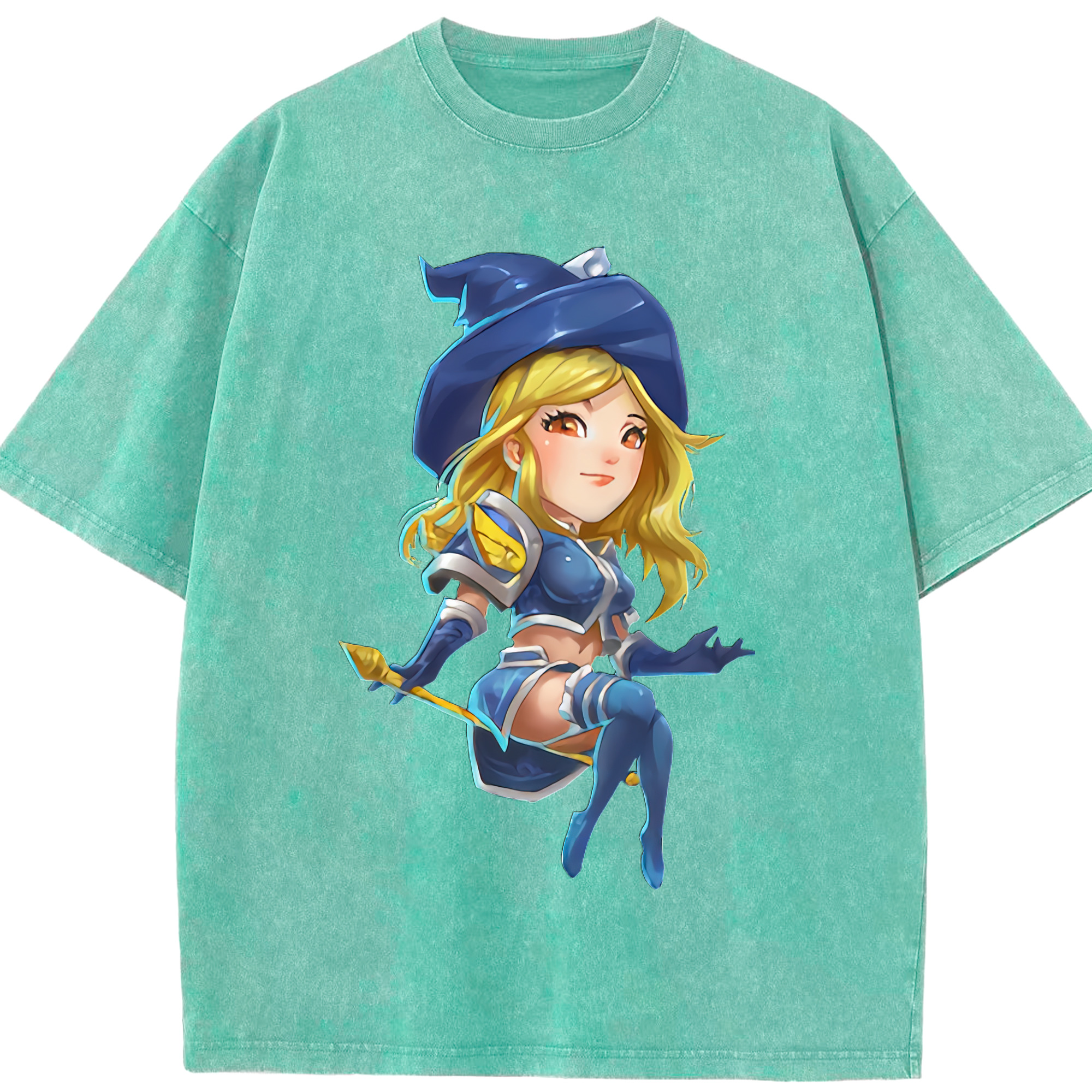 リーグ・オブ・レジェンド League of Legends LOL 綿100% ヴィンテージ風 半袖Tシャツ（フロントプリント）